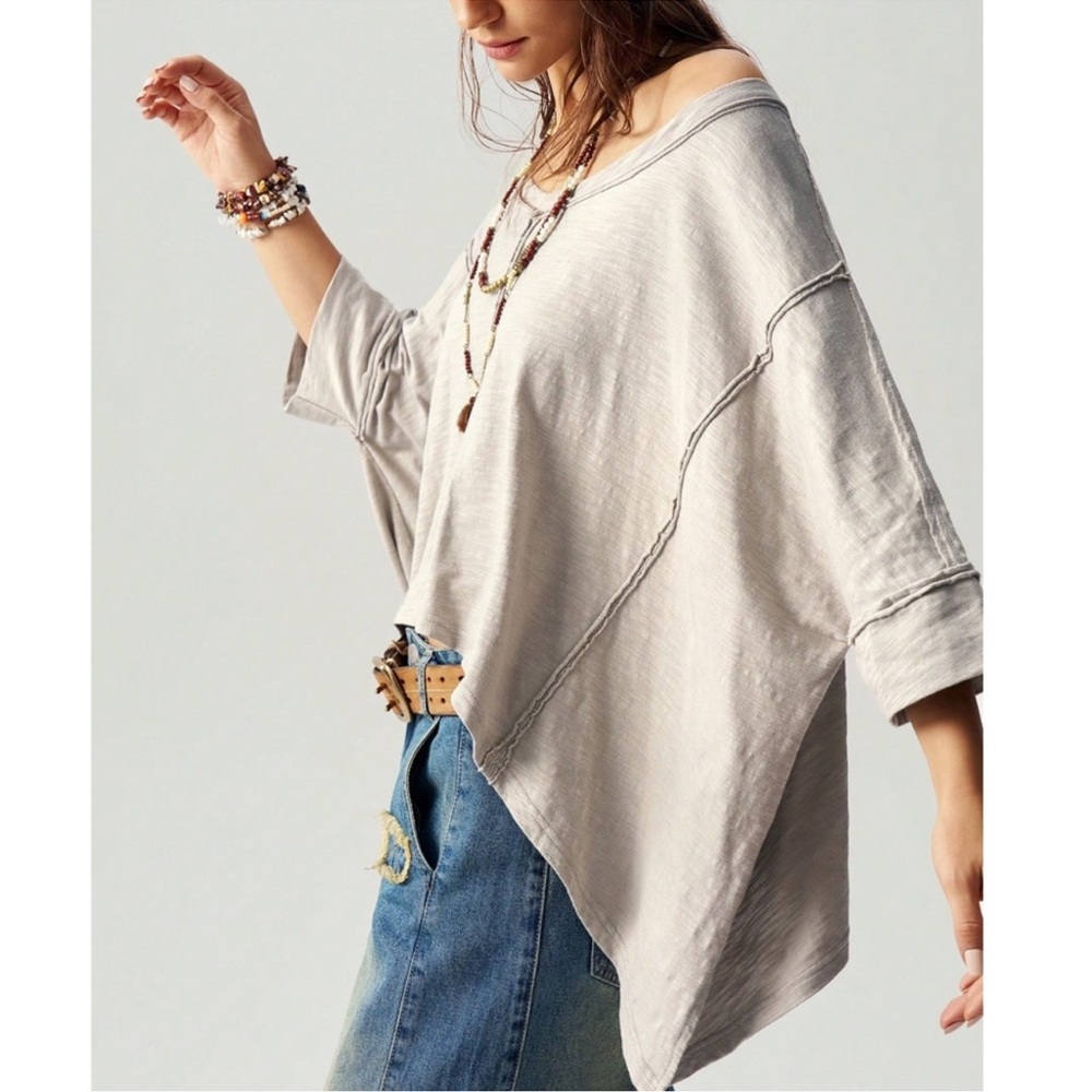 Plus Solid Reverse Stitch Oversize Wide Round Nec… - image 3